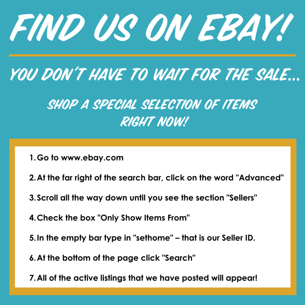 The Garage & Estate Sale The Settlement Home for Children