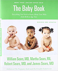 Cover of a book titled The Sears Baby Book, Revised Edition.