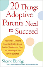 Cover of a book titled 20 Things Adoptive Parents Need to Succeed.